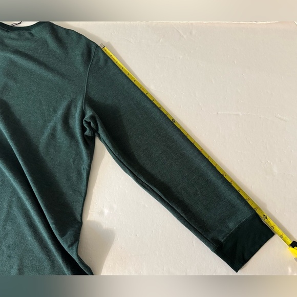 UNTUCKit Mens Henley Green Long Sleeve Snap Button Pullover Shirt Sz Extra Large - Picture 10 of 10